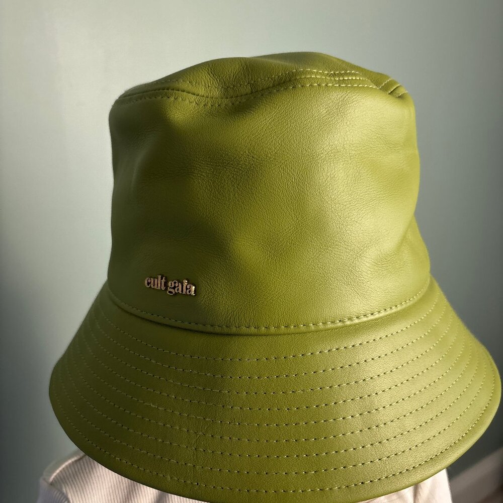 Leather Cult Gia light green bucket hat